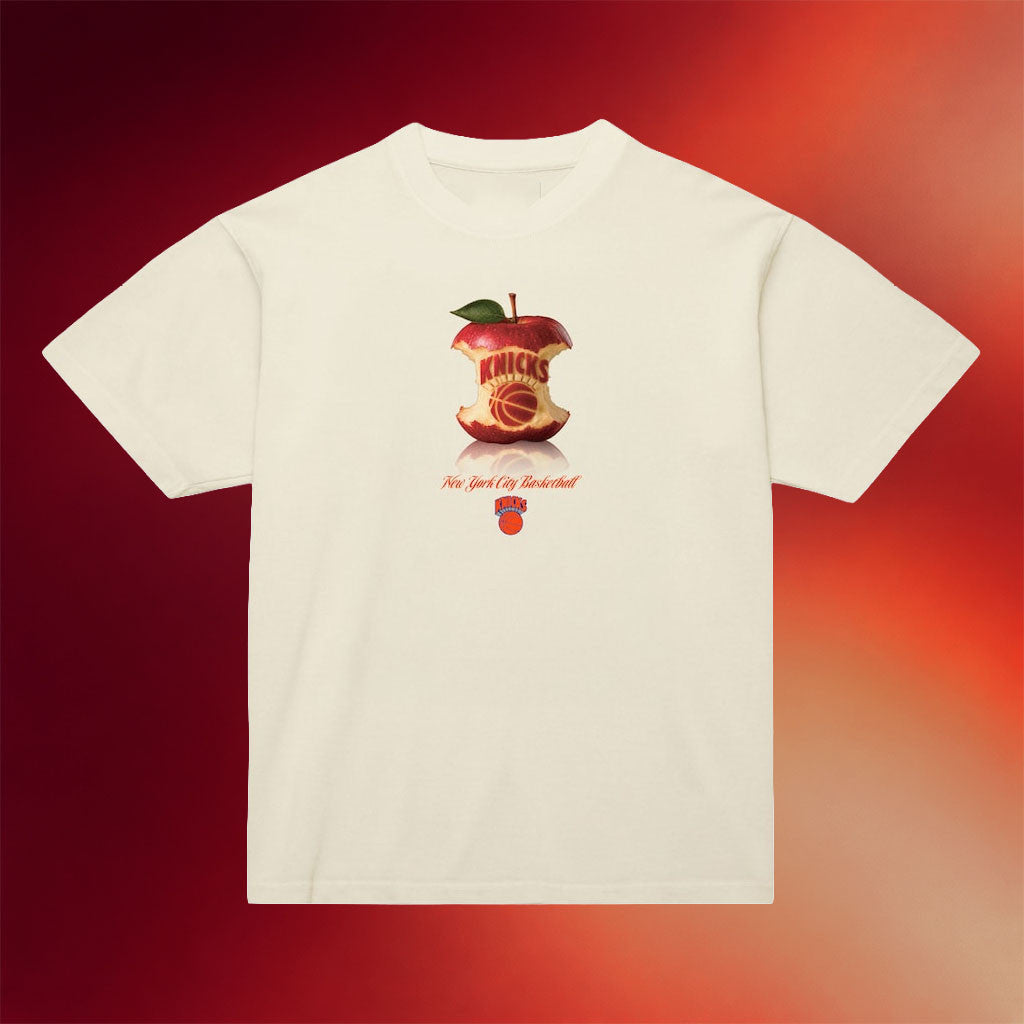 Mitchell And Ness NY Knicks Champions Merch 2026 New York Knicks Court Apple T-Shirt Fan Gifts