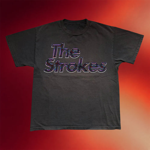 The Strokes Tour Merch 2026 The Strokes Oil Slick Logo T-Shirt Best Father's Day Gifts