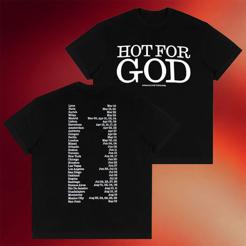 Rosalia Merch 2026 Hot For God Black T-Shirt Lux Tour Merch Best Gift For Music Fans
