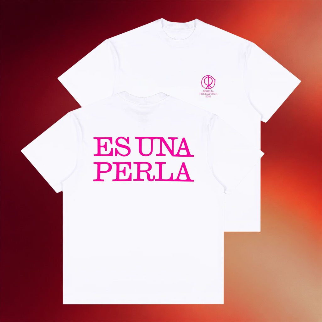 Rosalia Merch 2026 Es Una Perla White T-Shirt Rosalia Lux Tour Merch Gift For Music Fans