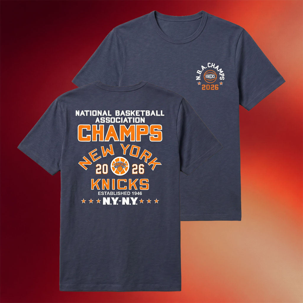 The Faherty X NY Knicks Merch 2026 New York Knicks Champions T-Shirt Present For Basketball Fan
