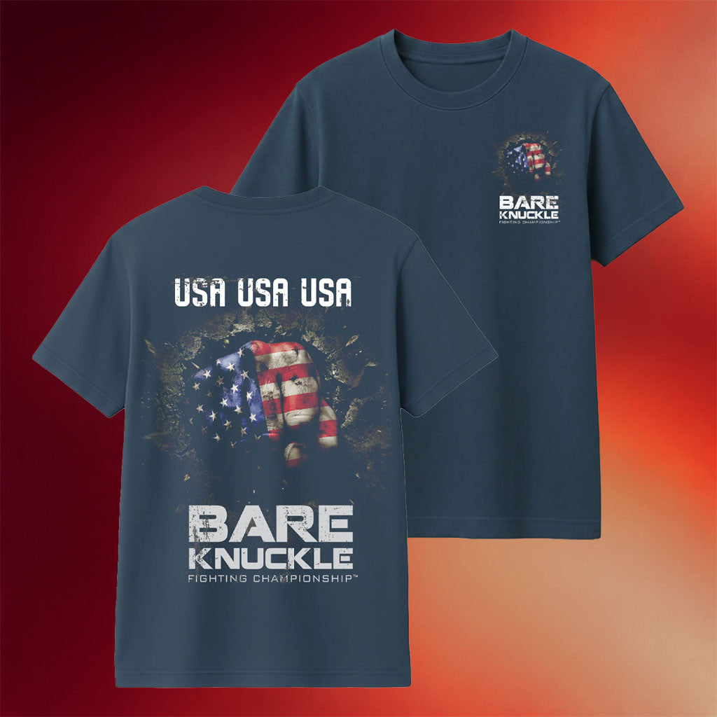 Bare Knuckle Merch 2026 BKFC USA USA T-Shirt Patriotic Shirts Gifts Ideas For Him