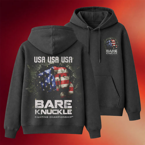 Bare Knuckle Merch 2026 USA Hoodie Bare Knuckle Fighting Championship Hoodie Patriotic Gifts
