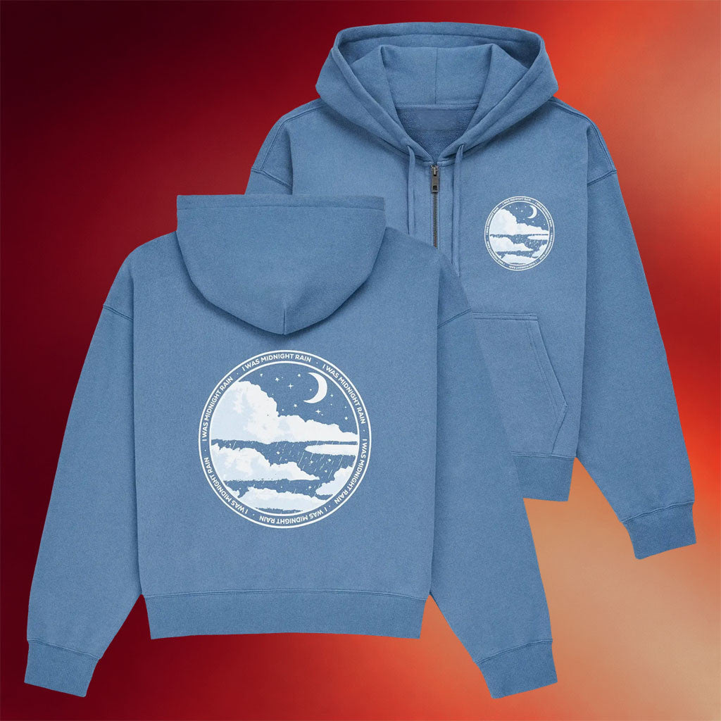 TS Summer Merch 2026 I Was Midnight Rain Zip Hoodie Music Lover Gifts For Her