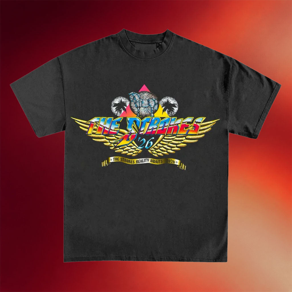 The Strokes Tour Merch 2026 The Strokes Eagle Wings T-Shirt Gifts For Music Lovers