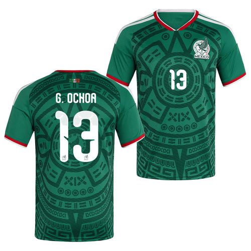 Mexico World Cup Merch #13 G Ochoa Mexico Home 2026 World Cup Jersey Game Day Gifts For Fans