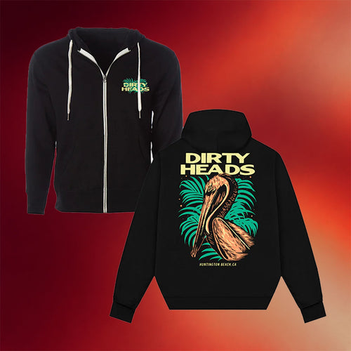 Dirty Heads Merch 2026 Pelican Zip Hoodie Presents For Rock Music Lovers