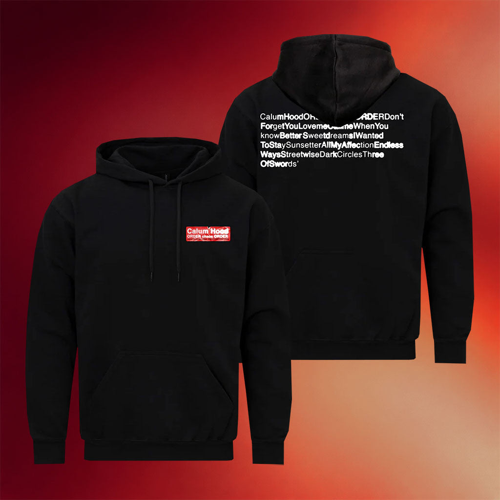 Calum Hood Merch 2026 Order Chaos Order Hoodie Black Special Present For Husband