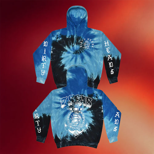 Dirty Heads Merch 2026 7 Anchors Tie Dye Hoodie Best Gift For Rock Band Fans