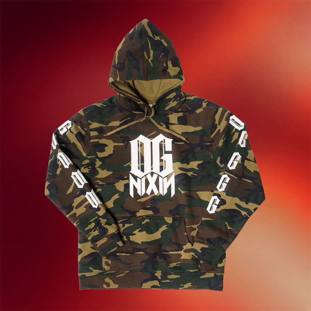 KT8 Merch 2026 OG NIXIN Logo Camo Hoodie OG NIXIN Merch Best Gift For Boyfriend