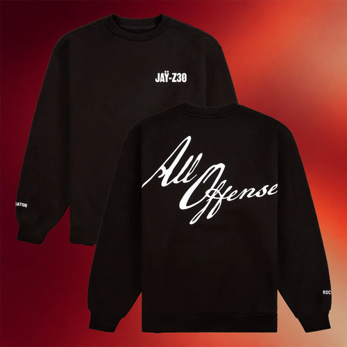 Jay-Z30 Merch 2026 All Offense Crewneck Jay-Z Sweatshirt Gift Ideas For Rap Lovers