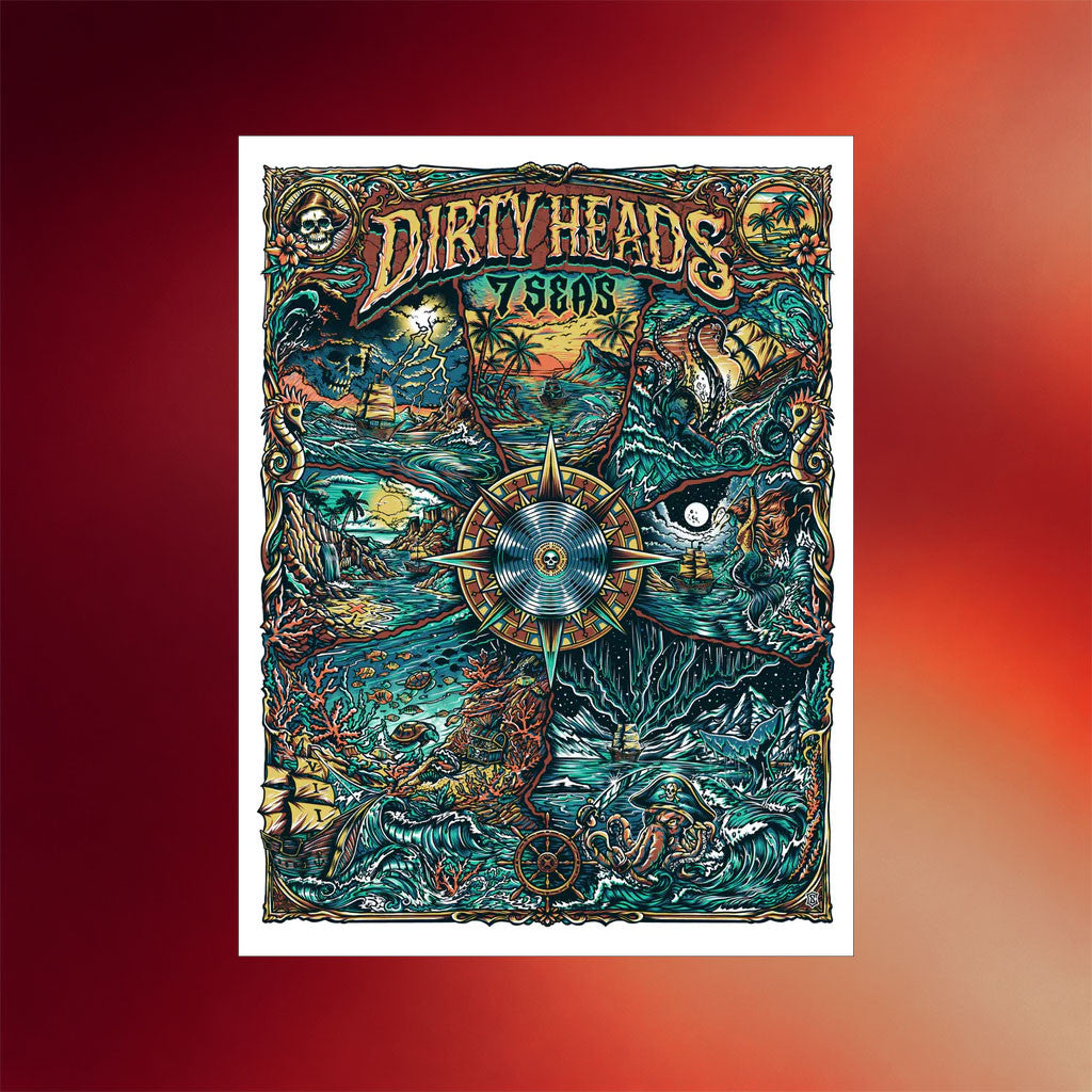 Dirty Heads Merch 2026 7 Seas Posters Wall Art Decor For Living Room Band Fan Gifts