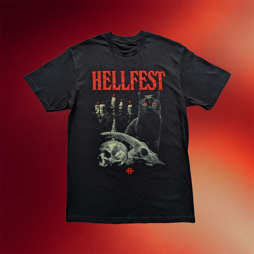 Hellfest Merch 2026 Black Cat T-Shirt Hellfest Shirt Gifts Ideas For Friends