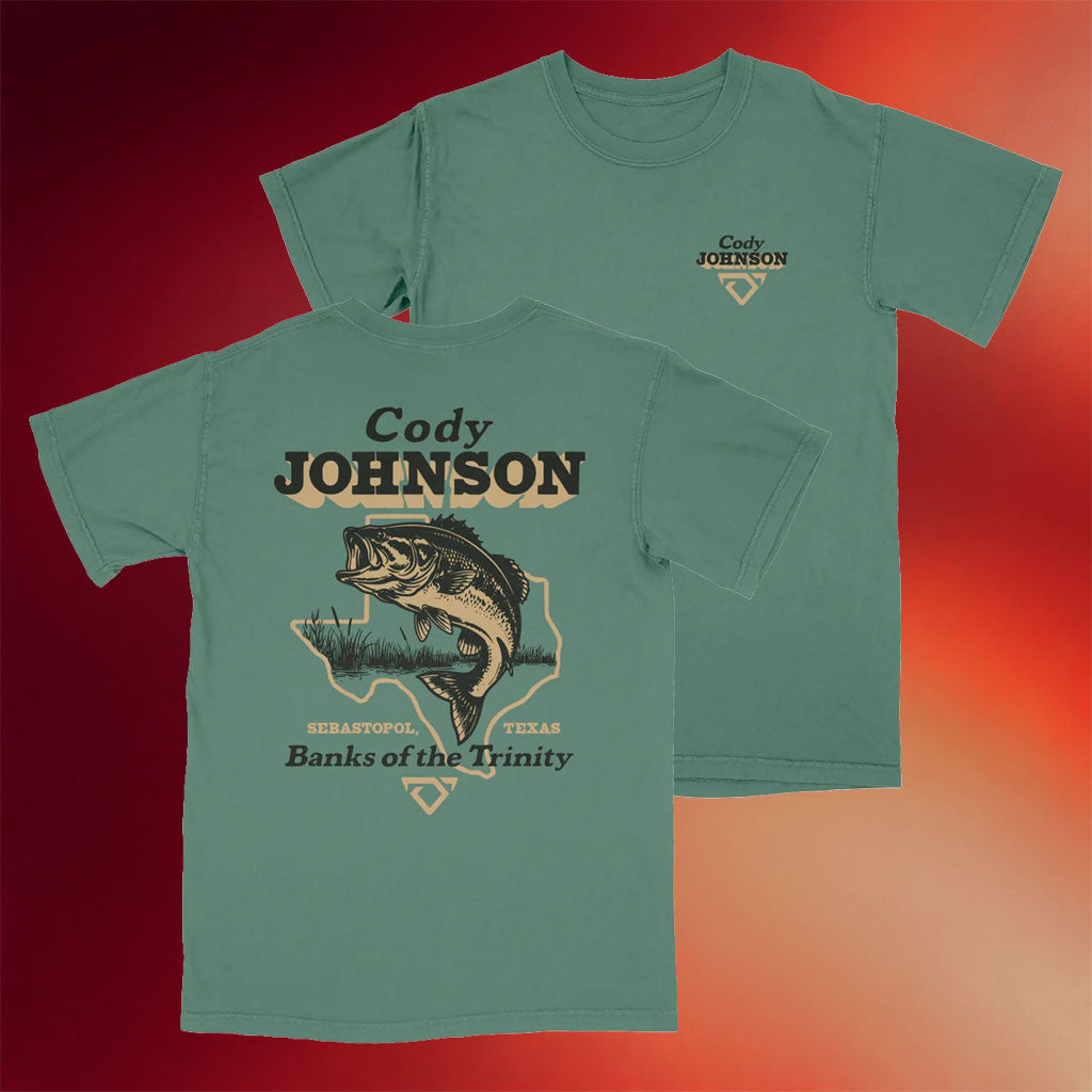Cody Johnson Merch 2026 Bass T-Shirt Banks Of The Trinity Shirt Gift For Country Fans