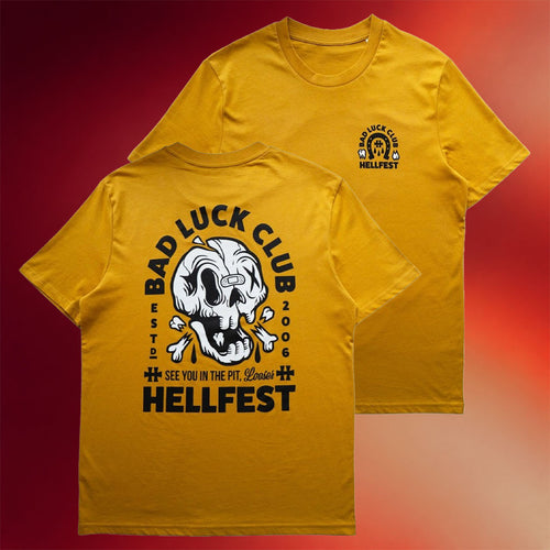 Hellfest Merch 2026 Bad Luck Club T-Shirt Hellfest Shirt Music Gift Ideas For Guys