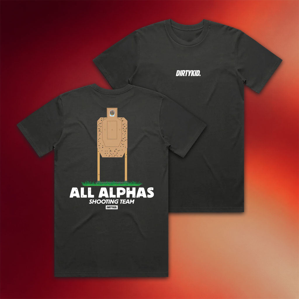 Dirty Kid Merch 2026 All Alpha's Shooting Team T-Shirt Best Gifts For Dad