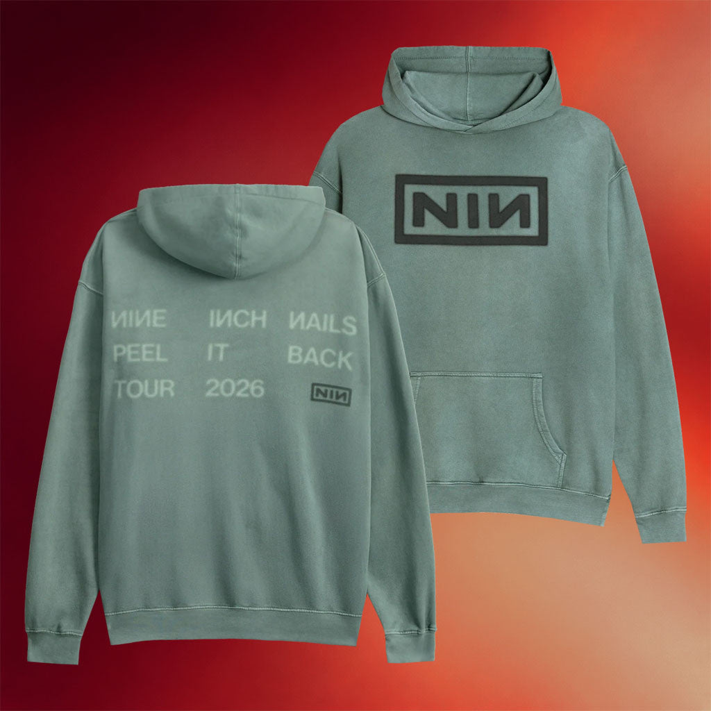 NIN Merch 2026 Reptile Hoodie Nine Inch Nails Peel It Back Tour Merch Best Gifts For Music Fan