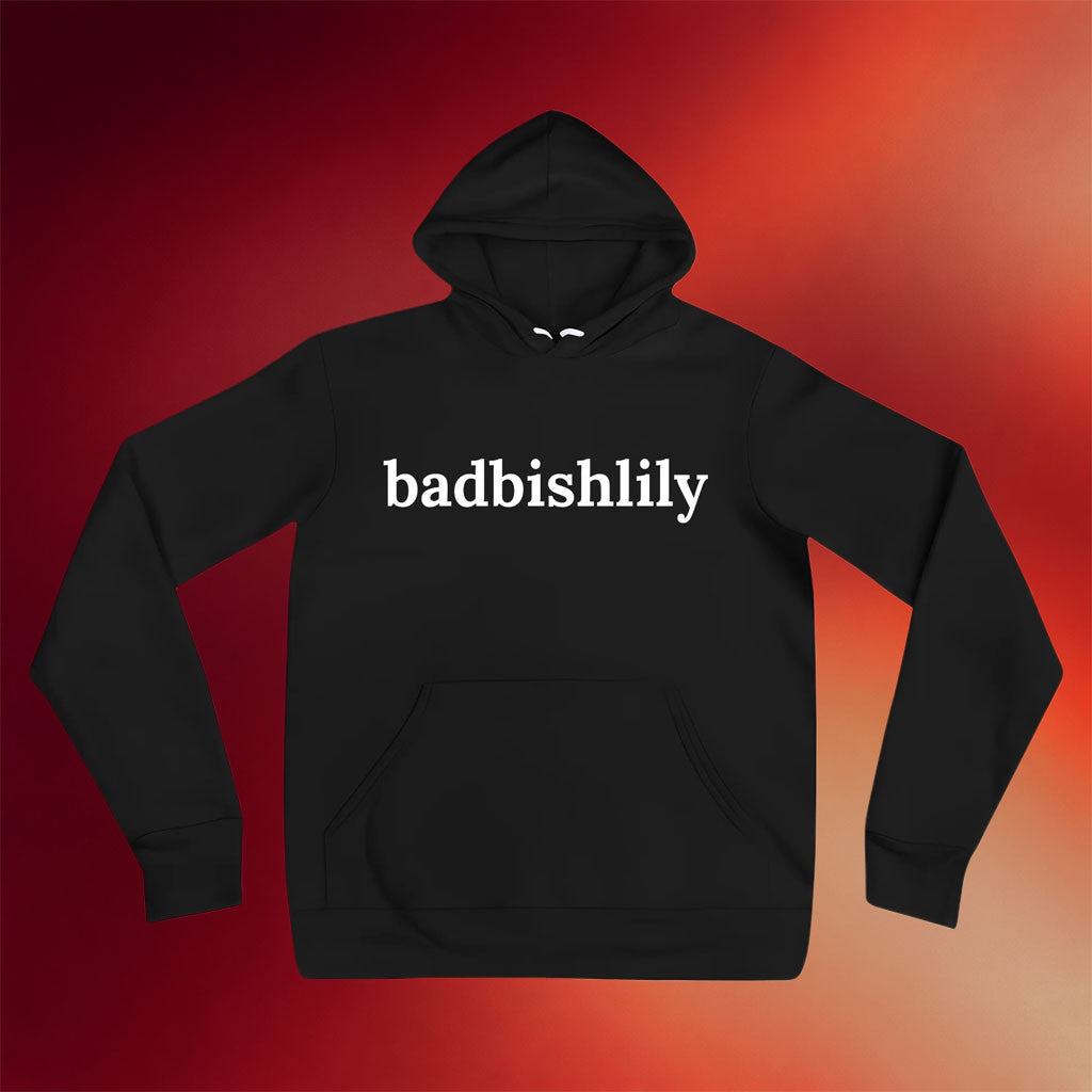 Badbishlily Merch 2026 Badbishlily Hoodie Black Birthday Presents For Boyfriend