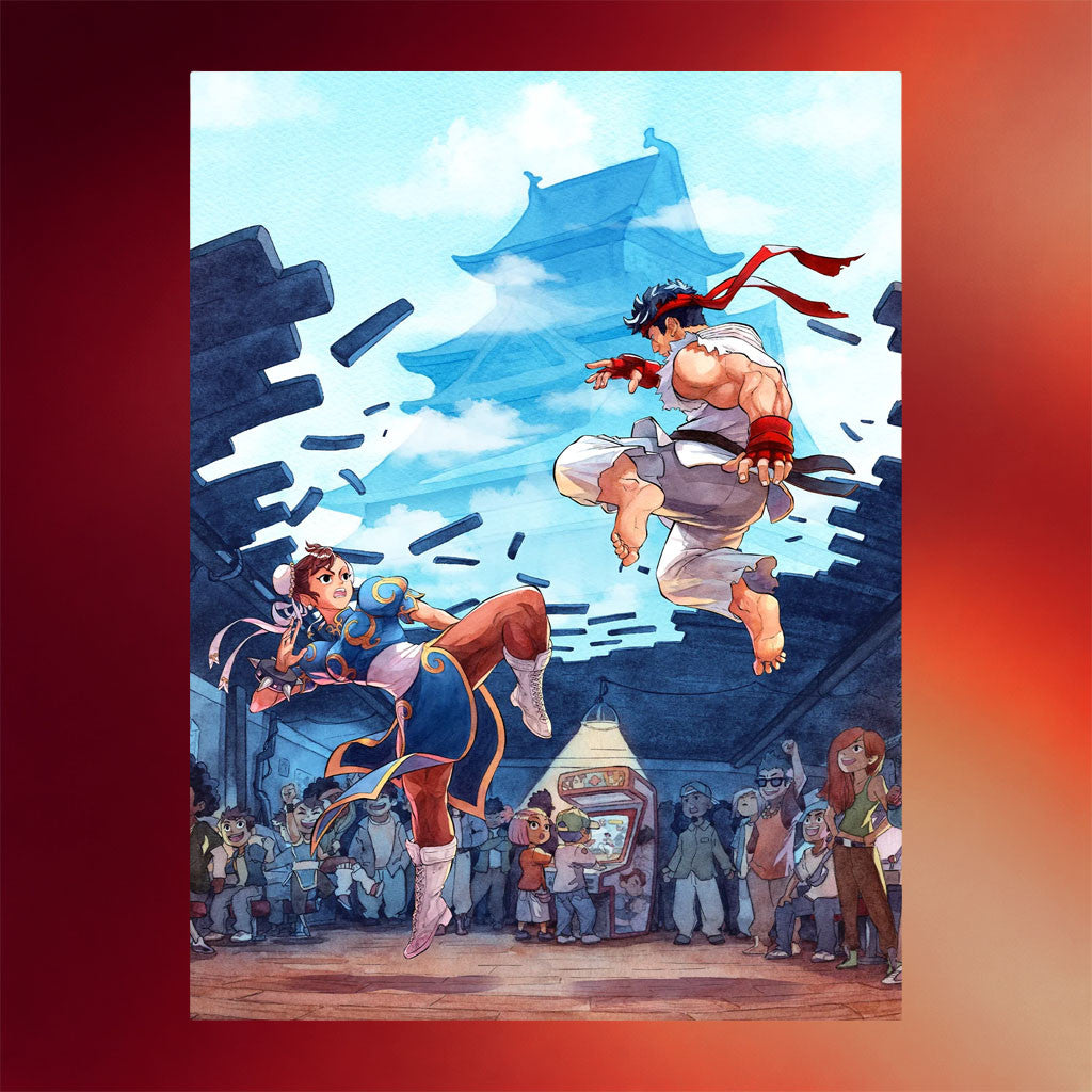 Evo Merch 2026 Ryu And Chun Poster Marcel Mosqi Poster Wall Art Decor Gift For Brothers