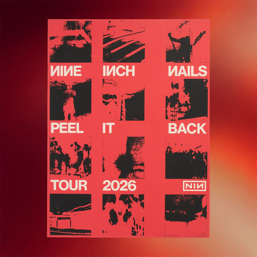 NIN Merch 2026 Screen Poster Nine Inch Nails Peel It Back Tour Merch Wall Art Decor