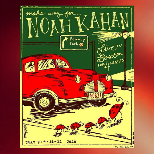 Noah Kahan Merch 2026 Noah Kahan Live In Boston Fenway Park July 2026 Poster Home Decor