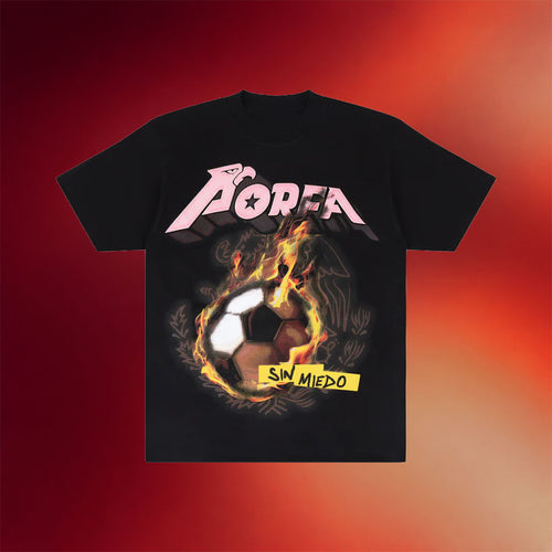 Porfa Merch 2026 Sin Miedo Porfa FC Black T-Shirt Best Gift For Soccer Lovers