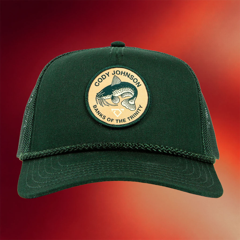Cody Johnson Merch 2026 Catfish Patch Trucker Hat Banks Of The Trinity Hat Gift For Dad