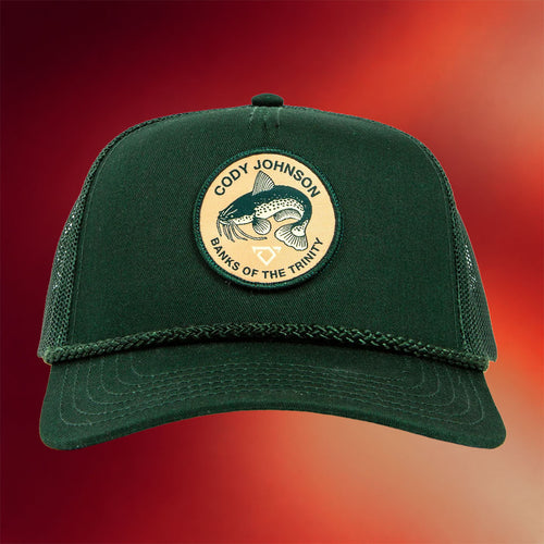 Cody Johnson Merch 2026 Catfish Patch Trucker Hat Banks Of The Trinity Hat Gift For Dad