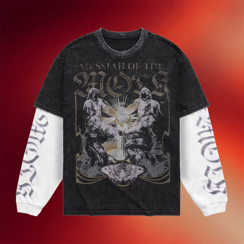 PMW Merch 2026 Messiah Of The Moths Layered Long Sleeve Shirt PayMoneyWubby Merch