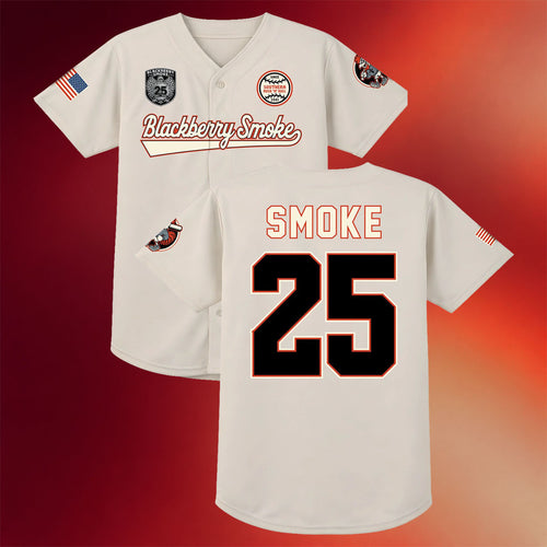 Blackberry Smoke Merch 2026 Blackberry Smoke 25th Anniversary Baseball Jersey Present For Fans