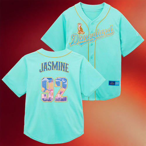 Jasmine Baseball Jersey For Adults Aladdin Apparel Disneyland Merch Gifts For Son