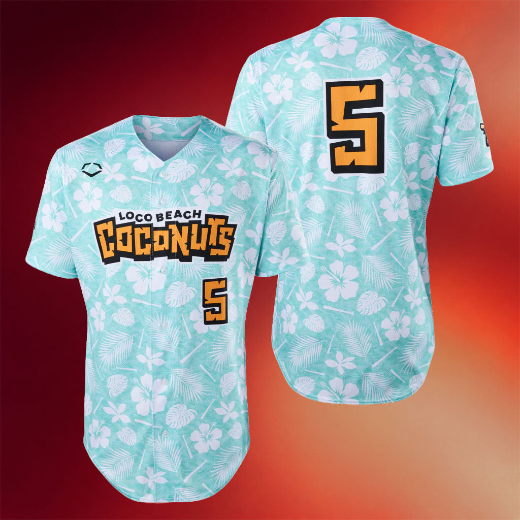 Loco Beach Coconuts Merch 2026 Coconuts EvoShield BBCL Jersey Floral Baseball Enthusiast Gifts