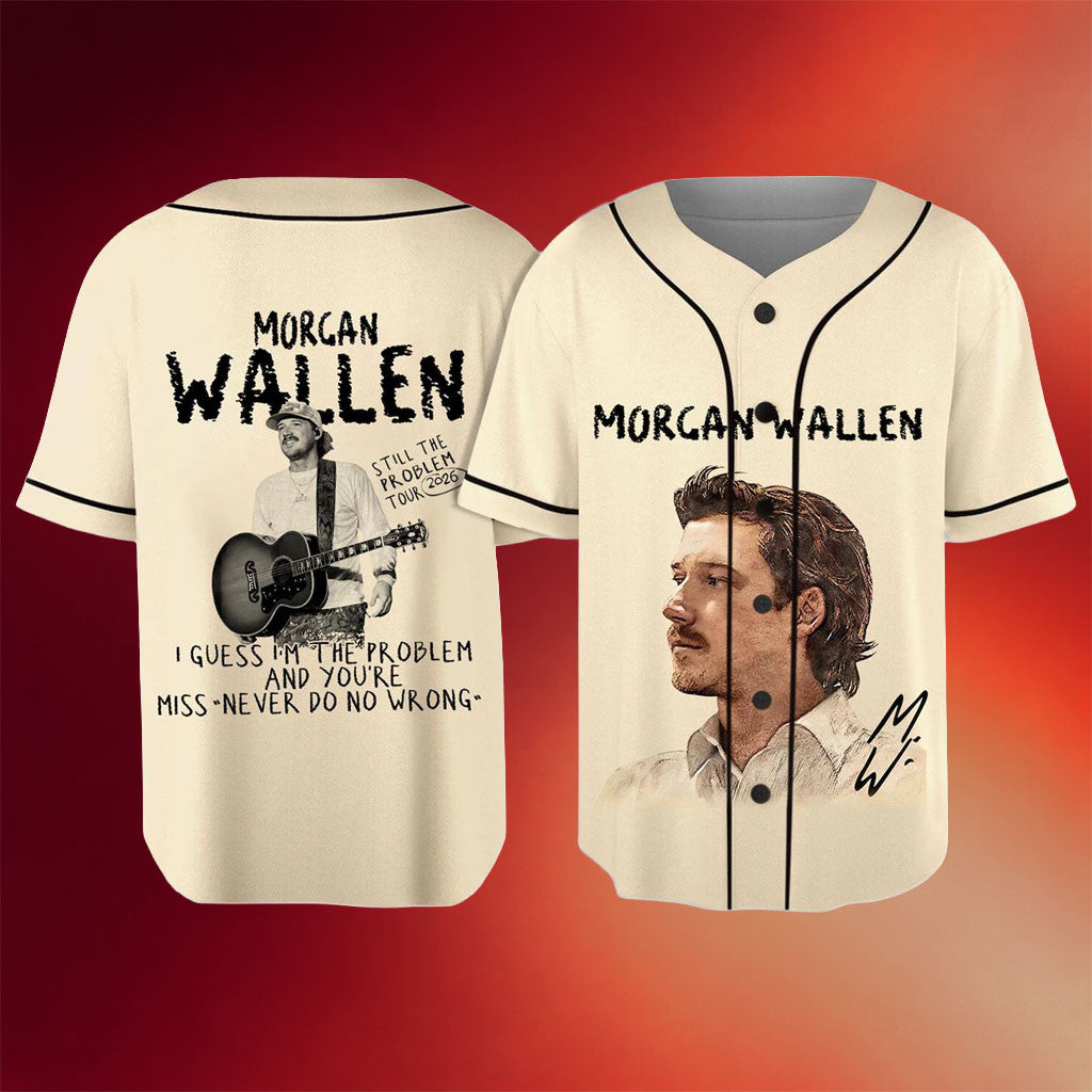 Morgan Wallen Merch Morgan Wallen 2026 Tour Baseball Jersey Country Music Fan Merch Gifts