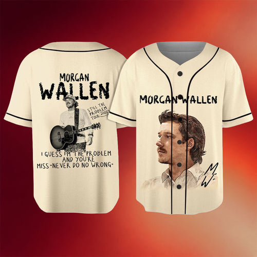 Morgan Wallen Merch Morgan Wallen 2026 Tour Baseball Jersey Country Music Fan Merch Gifts