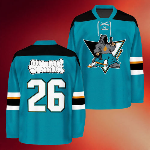 Goldset Merch 2026 Sunami SJ Sharks Hockey Jersey Gifts For Husband