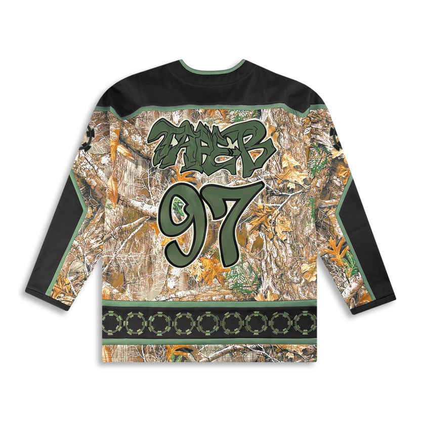 Tapebbeats Merch Real B Green Camo Hockey Jersey Tape B Apparel Gifts For Fans 1