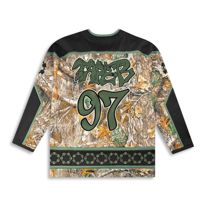 Tapebbeats Merch Real B Green Camo Hockey Jersey Tape B Apparel Gifts For Fans 1