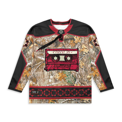 Tapebbeats Merch Real B Red Camo Hockey Jersey Tape B Apparel Gifts For Friends 1