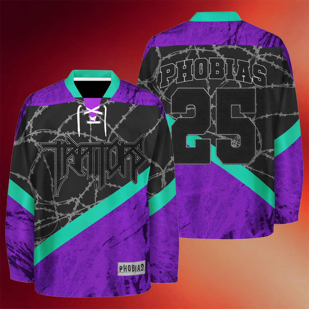 Traitors Merch Phobias Jersey Traitors Jersey Music Lover Gift Ideas For Him