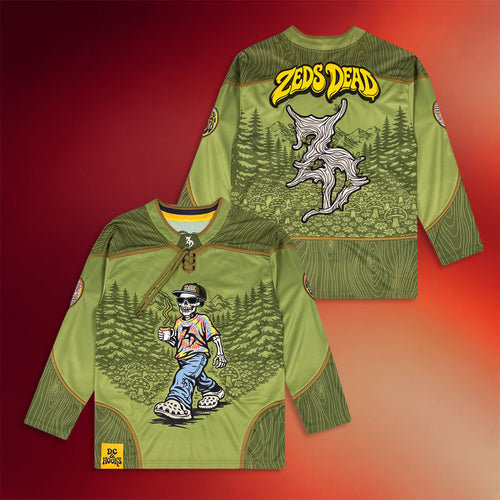 Zeds Dead Merch 2026 Afterglow Summerweight Hockey Jersey Zeds Dead Apparel Him Gifts