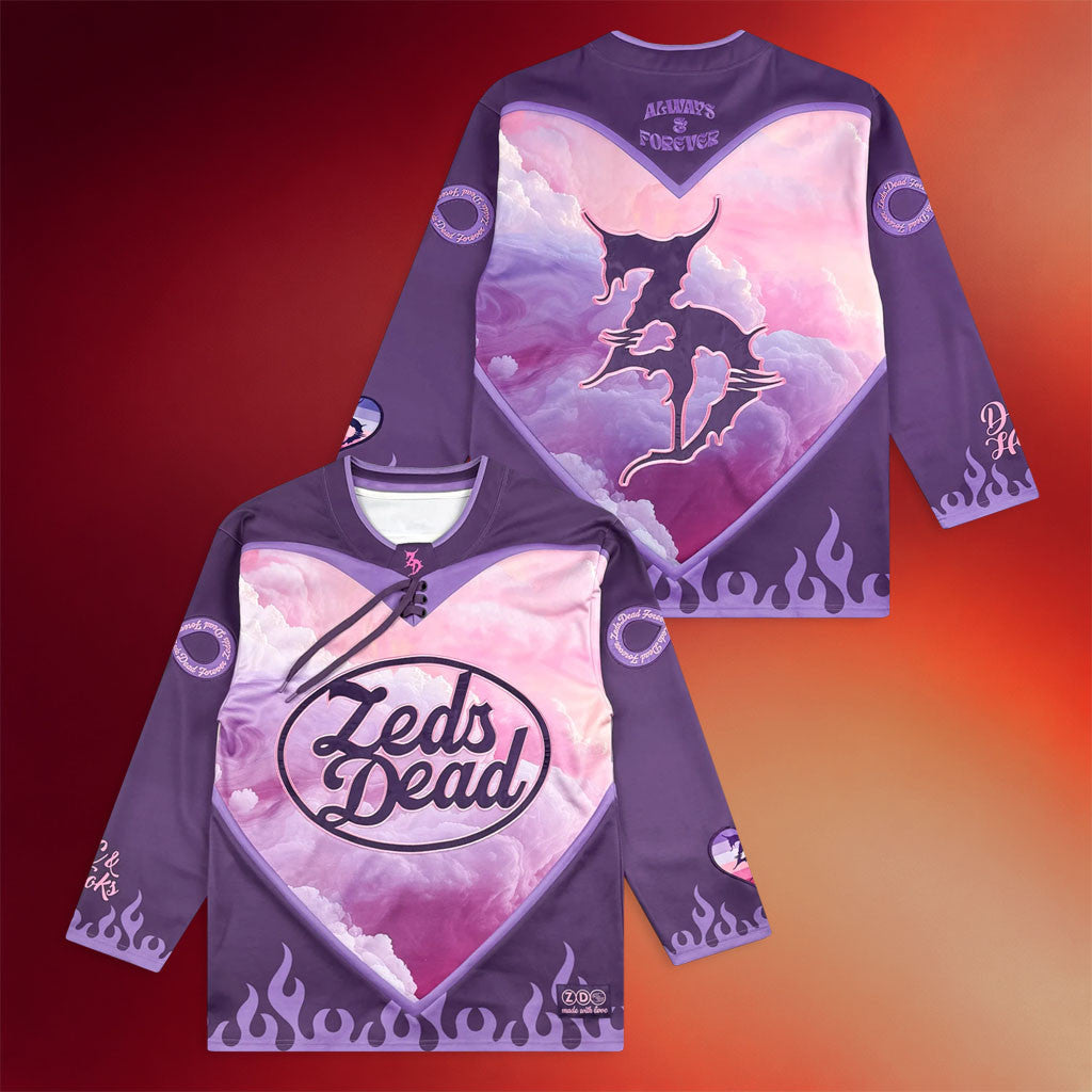 Zeds Dead Merch 2026 Always And Forever Hockey Jersey Best Gifts For Music Lovers