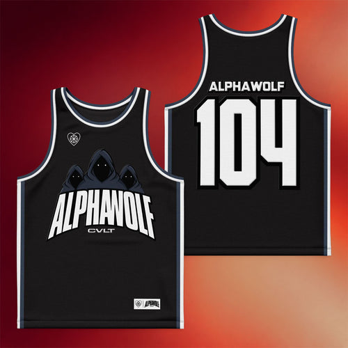 Alpha Wolf Merch 2026 Black And White Basketball Jersey Alpha Wolf Jersey Gift For Husband