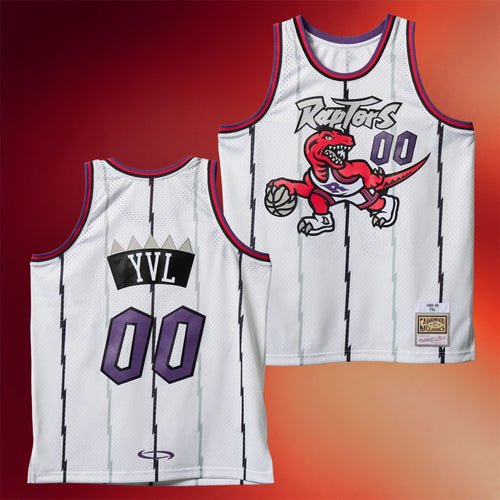 Playboi Carti Merch 2026 NBA Playboi Carti X M And N Jersey Toronto Raptors 1998 Clothing White