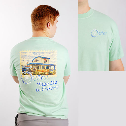 7 Brew Merch 2026 Take Me To 7 Brew T-Shirt Best Gifts For Coffee Lovers