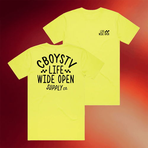 CboysTV Merch 2026 High Vis Mx Supply T-Shirt Life Wide Open Shirt Gifts For Friends