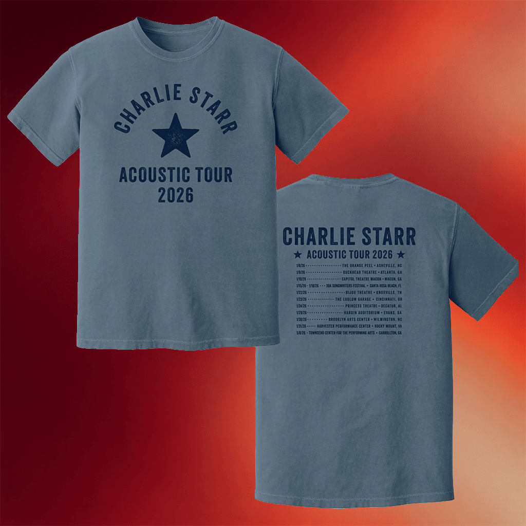 Blackberry Smoke Merch Charlie Starr 2026 Acoustic Tour T-Shirt Best Gifts For Music Lovers