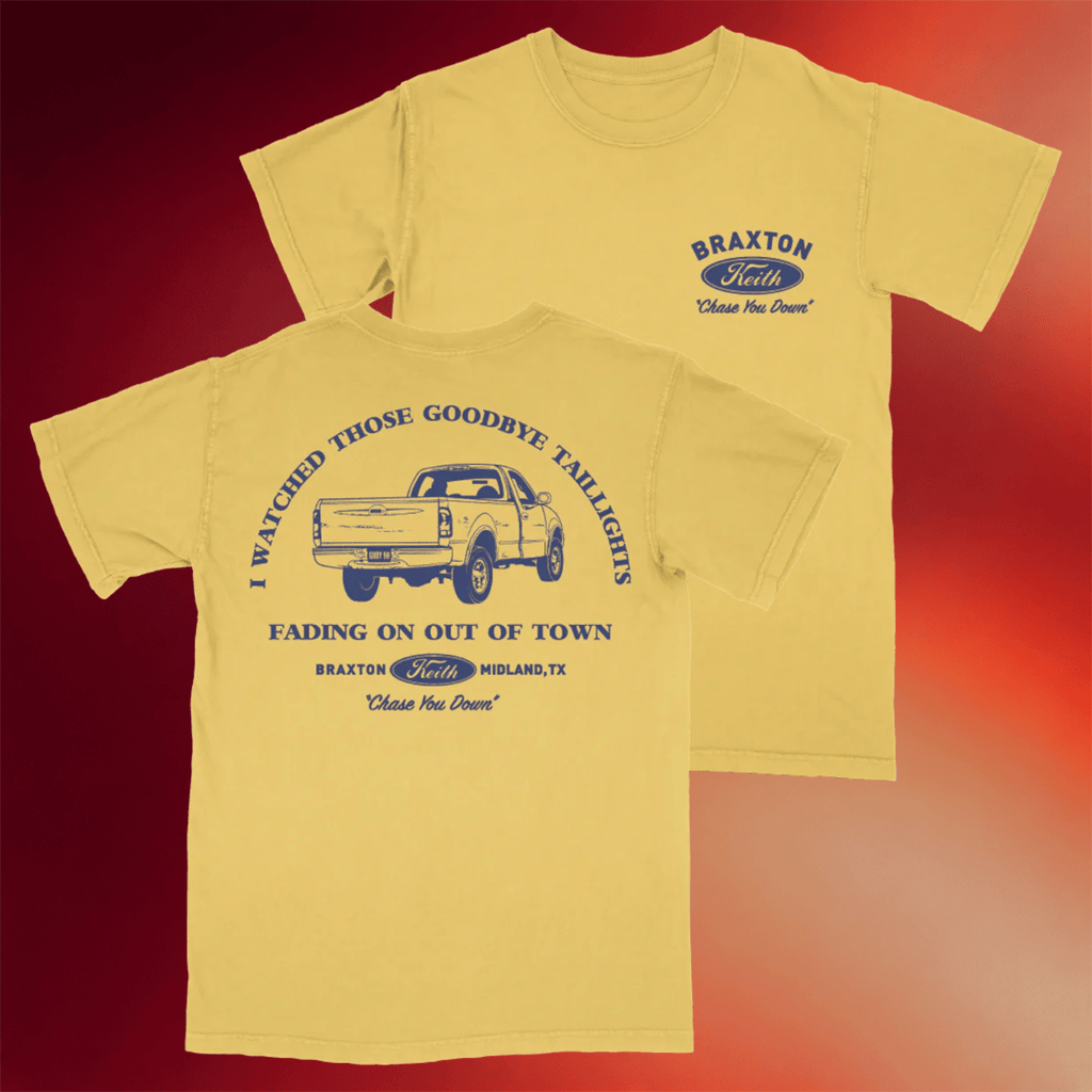 Braxton Keith Merch 2026 Chase You Down T-Shirt Gift Ideas For Music Lovers