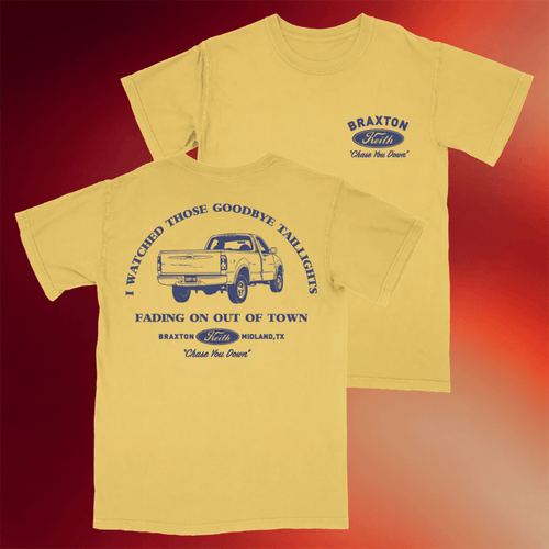 Braxton Keith Merch 2026 Chase You Down T-Shirt Gift Ideas For Music Lovers