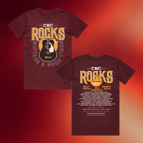 CMC Rocks Merch Guitar Silhouette Shirt CMC Rocks T-Shirt Music Lover Gifts For Him