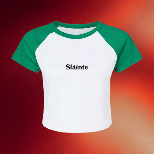 Barstool Sports Merch Slainte Baby Tee St Patrick's Day Shirts Gifts For Holiday